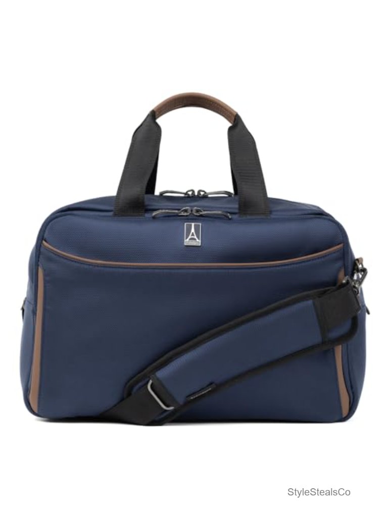 Softside Underseat Travel Tote Bag With Shoulder Strap, Lightweight 25l